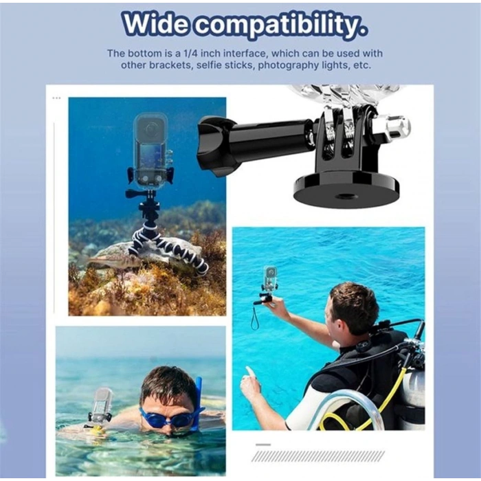 Oem Marka Insta 360 X3 Uyumlu Su Geçirmez Kılıf