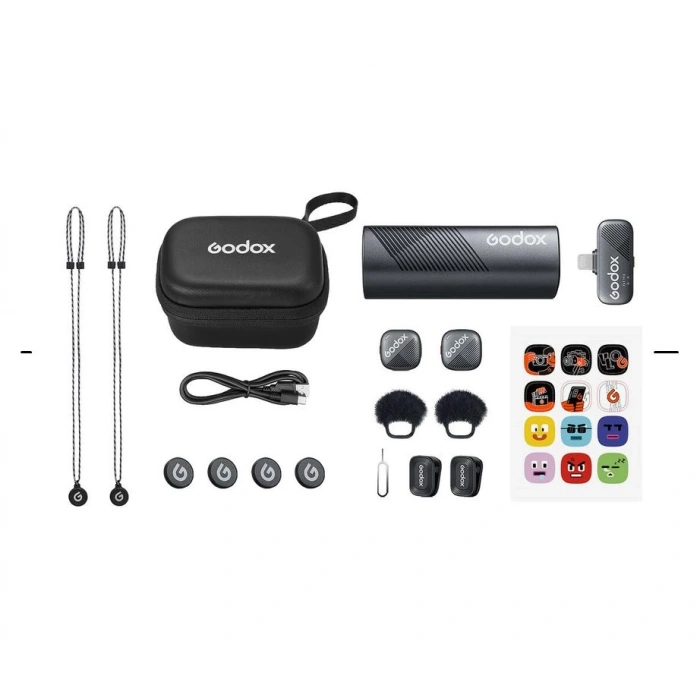 Godox Cube-S Kit 2 İkili Mikrofon Kiti (Lighting)