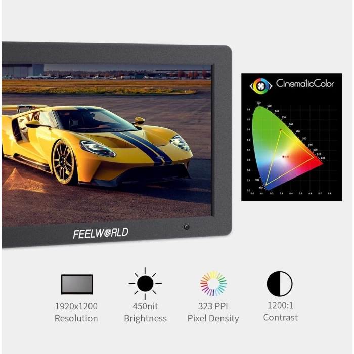 FEELWORLD T7 PLUS 7 İnç 3D LUT  Kamera Alan Monitörü 1920x1200  4K HDMI