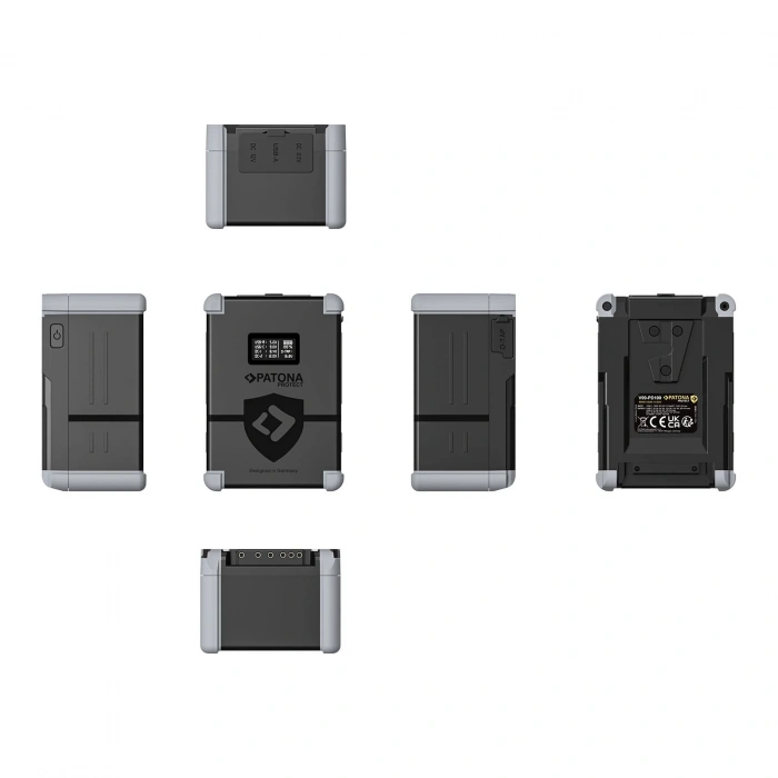 PATONA PROTECT V-Mount Pil V99-PD100 99Wh USB-C USB-A D-Tap 2xDC çıkışı