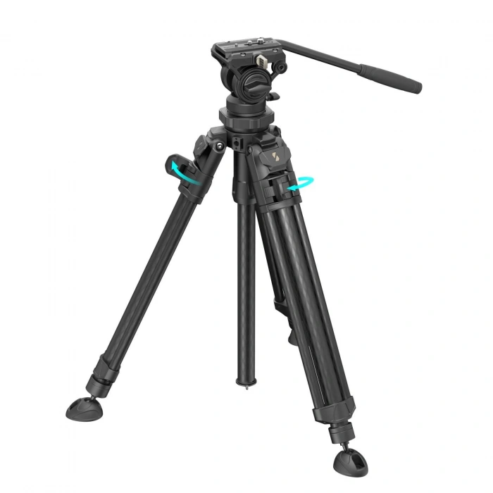 SmallRig 4420 AD-50 Pro Hafif Video Karbon Fiber Tripod Seti