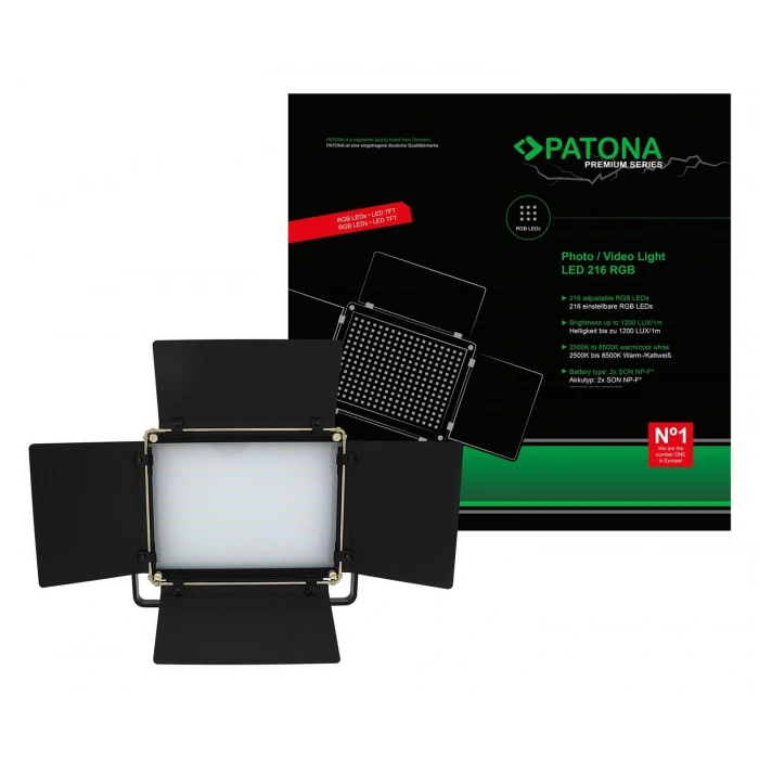 PATONA Premium RGB 216AS LED Fotoğraf ve Video Işığı