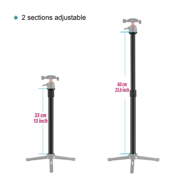 Andoer D10189 Aluminum Alaşımlı Kelepçeli Uzatma Monopotu