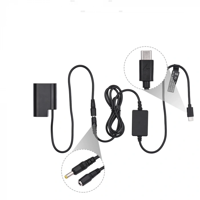 Andoer DCC12 + BLF19 USB Type-C Güç Kaynağı