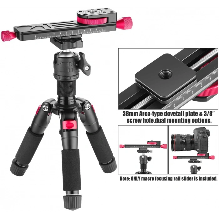 Andoer W-160 Makro Fotoğraf Tripod Başlığı