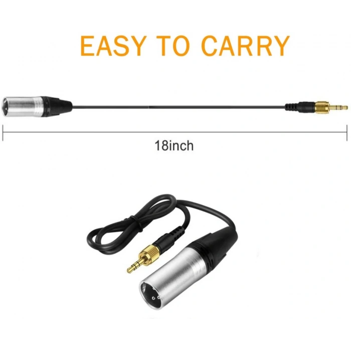 Comica CVM-DL-XLR Erkek 3.5mm TRS Alıcısı için Ses Kablosu