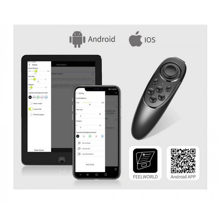 FEELWORLD TP10 Taşınabilir 10 İnç Katlanır Teleprompter