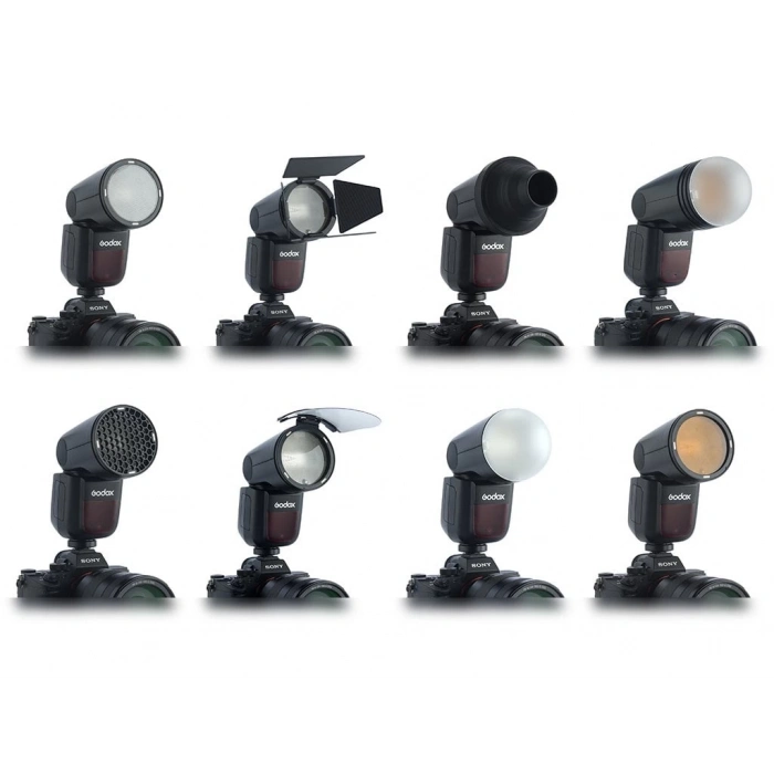 Godox V1 Fujifilm Uyumlu Yuvarlak Kafa Flaş