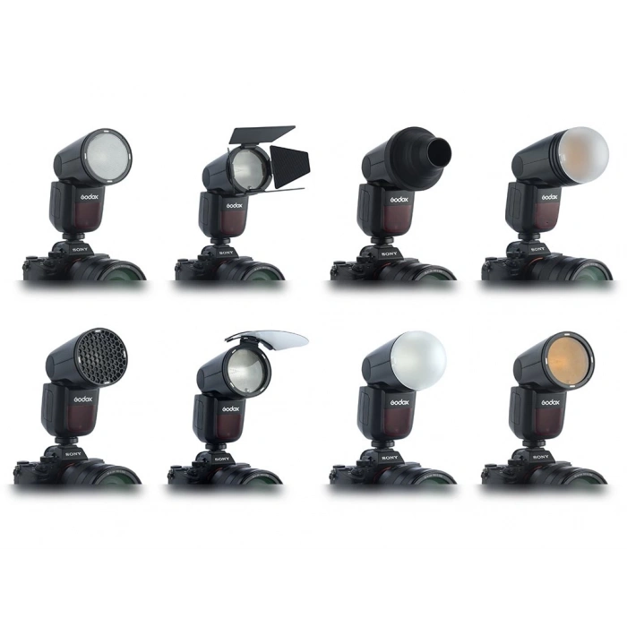 Godox V1 Nikon Uyumlu Flaş (Yuvarlak Kafa)