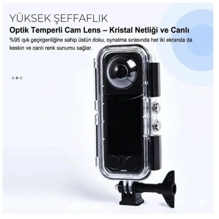 Oem Marka Insta 360 X5 Uyumlu Su Geçirmez Kılıf (45mt)