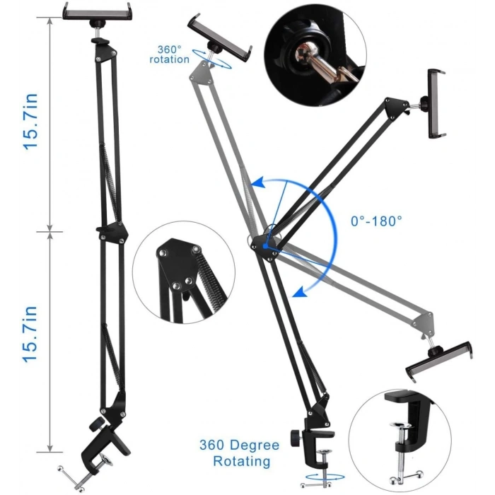 OEM Marka T360 Masa Üstü Telefon Tablet Tutucusu