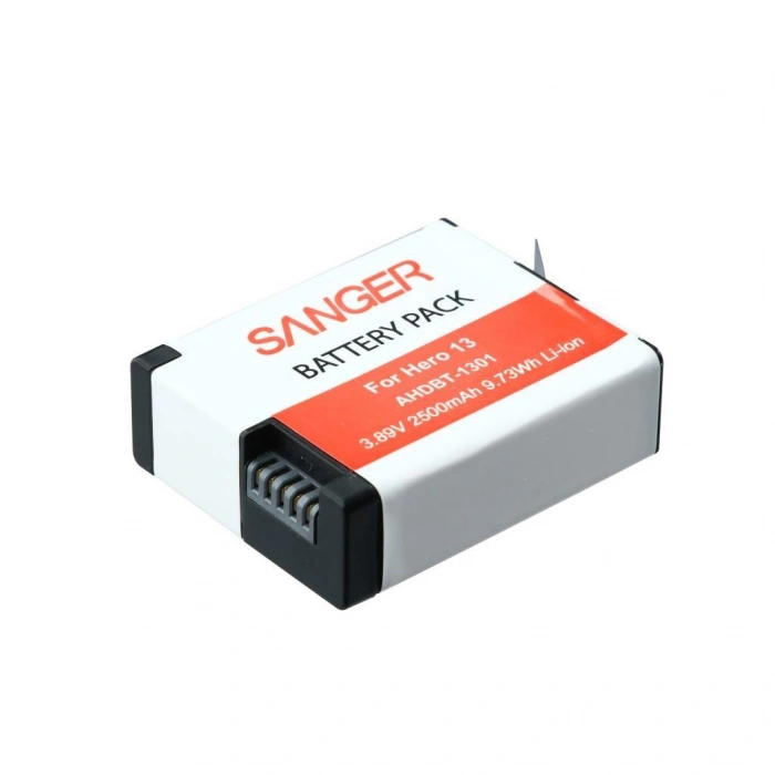 Sanger AHDBT-1301 Hero 13 Aksiyon Kamera Batarya 2500mAh