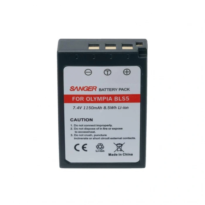 Sanger BLS-5 Olympus Fotoğraf Makinesi Batarya