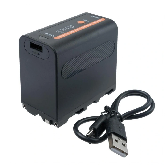 Sanger NP-F970M Işık Bataryası Şarj Girişli