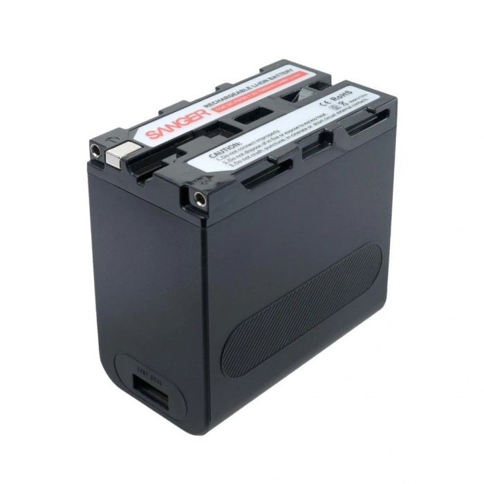 Sanger NP-F970M Işık Bataryası Şarj Girişli