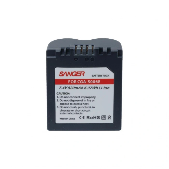 Sanger S006E Panasonic Fotoğraf Makinesi Batarya