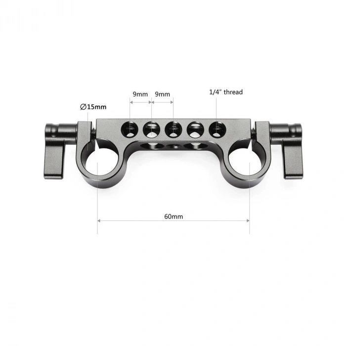 SmallRig 2061 Süper Hafif 15 mm Raylı Blok (2li Paket)