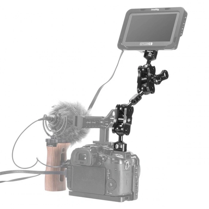 SmallRig 2109B Çift Başlı Bilyalı  ve Uzatmalı  Eklemli (1/4 -20 Vida) Kol
