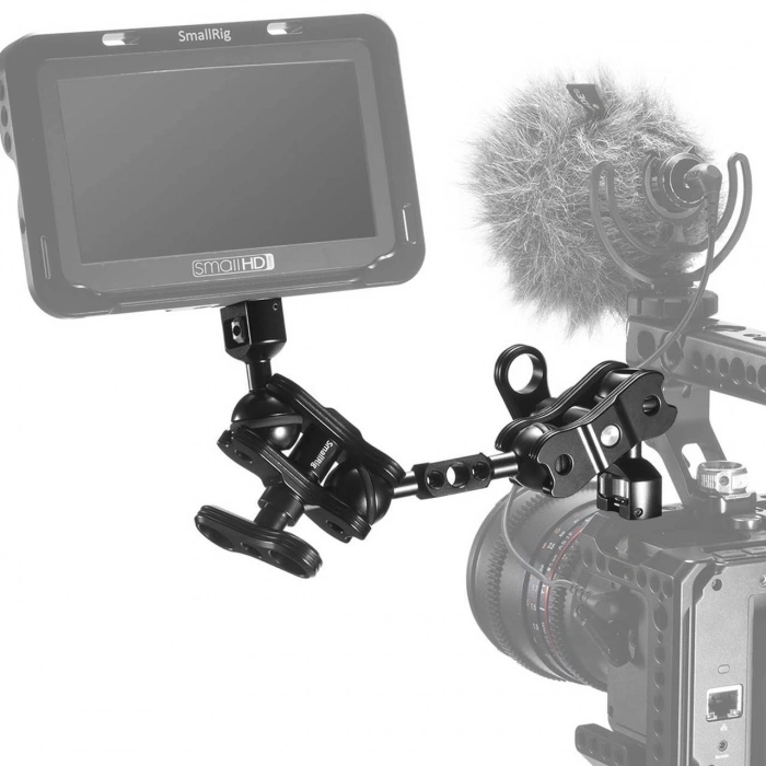 SmallRig 2109B Çift Başlı Bilyalı  ve Uzatmalı  Eklemli (1/4 -20 Vida) Kol
