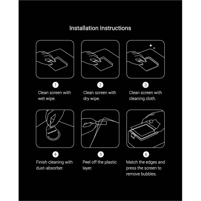 SmallRig 3274 BMPCC 6K PRO / 6K G2 için Ekran Koruyucu  (2 adet)