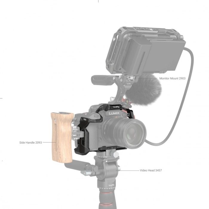SmallRig 3440  Panasonic LUMIX GH6 / GH7 için Black Mamba Serisi Kamera Kafesi