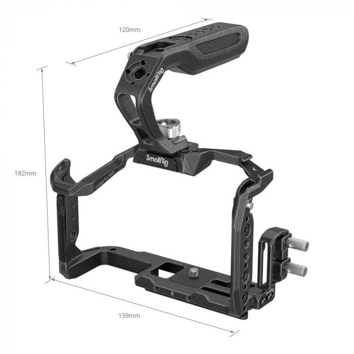 SmallRig 3441 Panasonic LUMIX GH6 / GH7 için “Black Mamba” Serisi Kamera Kafes Kiti