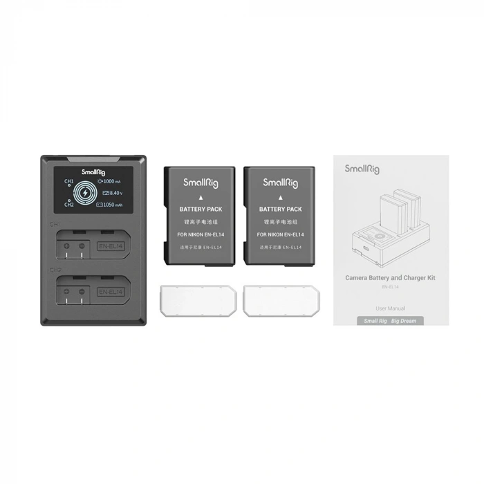 SmallRig 3819 EN-EL14 Batarya ve Şarj Cihazı Kiti
