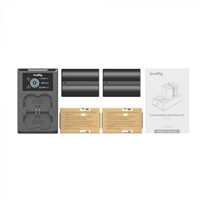 SmallRig 3822 NP-W235 Batarya ve Şarj Cihazı Kiti