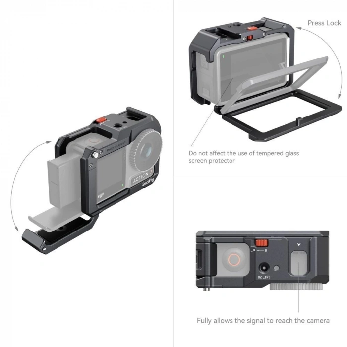 SmallRig 4119C DJI Osmo Action 3 / 4 / 5  için  Kafesi