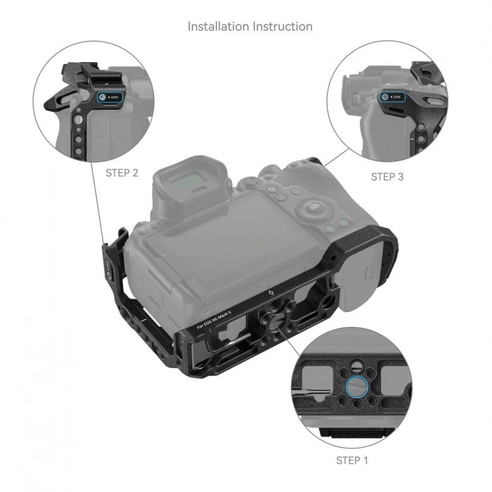 SmallRig 4161 Black Mamba Canon EOS R6 Mark II / R6 Mark III için Kafes