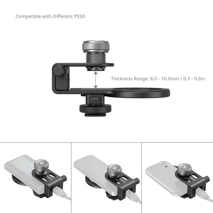 SmallRig 4779 MagSafe / Metal Yuva Evrensel 2si 1 Arada SSD Tutucu