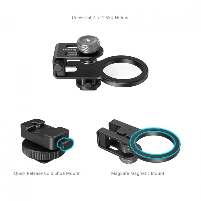 SmallRig 4779 MagSafe / Metal Yuva Evrensel 2si 1 Arada SSD Tutucu