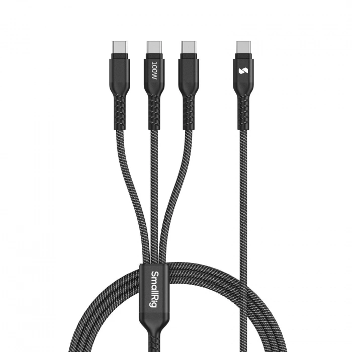 SmallRig 5079 3ü 1 arada USB-C Güç Kablosu (120cm)