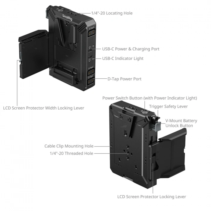 SmallRig 5228 V-Mount Akü Montaj Plakası