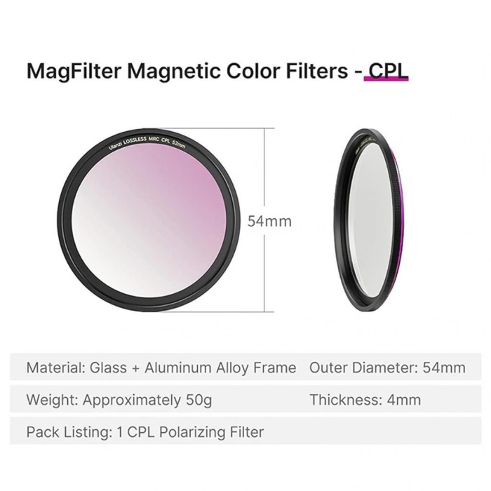 Ulanzi MagFilter CPL Circular Polarizer Filtre