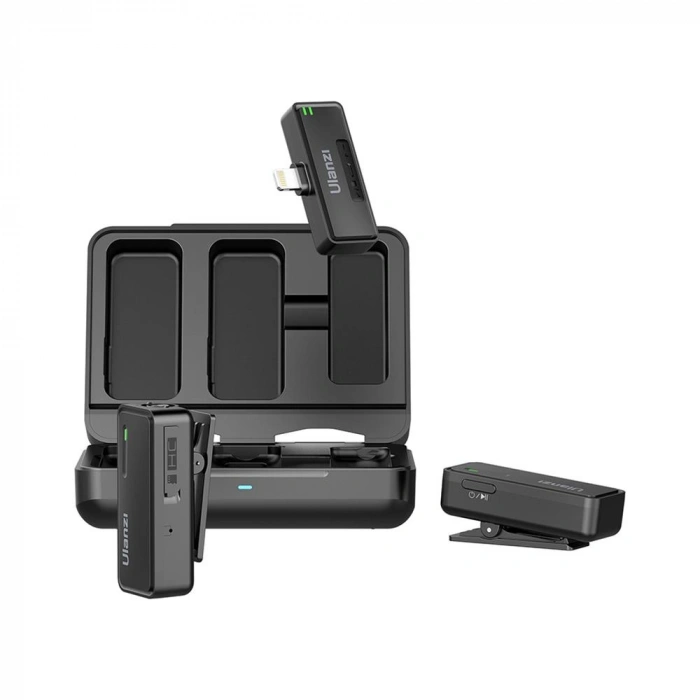 Ulanzi UW-MIC Kablosuz İkili Kayıt Yaka Mikrofonu - Lightning