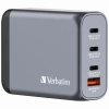 Verbatim 32202 - V GNC-100 GaN Charger 100W 3-USB-C /  1-USB-A  Çıkışa Sahiptir
