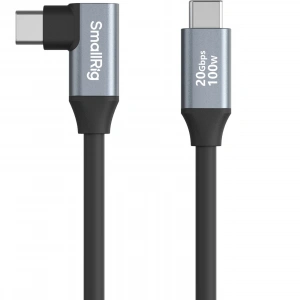 SmallRig 4790 USB-C (Düz) - USB-C (Açılı) Veri Kablosu (35 cm)