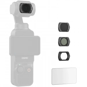 SmallRig 5122 DJI Osmo Pocket 3 için 1/4 Siyah Difüzyon & ND16 & CPL / 1/4 Siyah Difüzyon ve VND 2-5 /  6 Noktalı Yıldız  /  Ekran Koruyucu Çok İşlevli Filtre Kiti