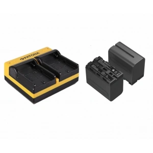 SmallRig 4073 NP-F970 (2) Adet Pil +  1 Adet Patona Çiftli Şarj Aleti