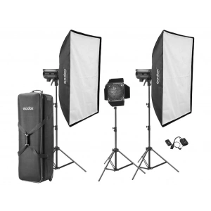 Godox DP600 III V 600W 3lü Paraflaş Kit (LED Model Lambalı)