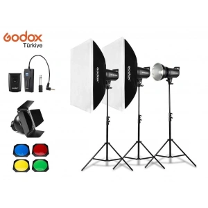 Godox SK400II 400 Watt 3lü Stüdyo Paraflaş Seti