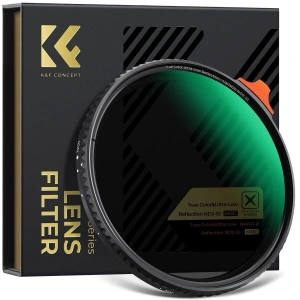 K&F Concept 77mm NANO-X ND2-32  (1-5 Stop) True Color Ultra  Değişken Filtre
