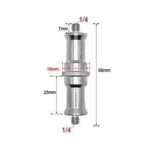 OEM Marka SC06 1/4 - 1/4  Çift Taraflı Bağlantı Vidası