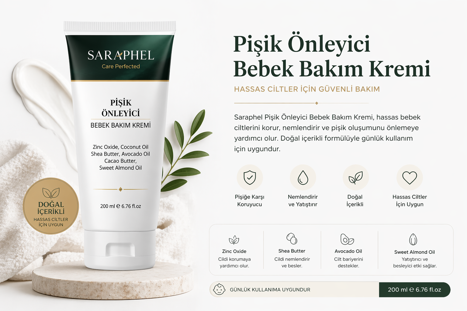 Pişik Önleyici Bebek Bakım Kremi
