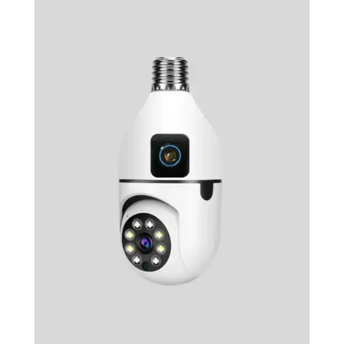 1080P WiFi Ampul Kamera Uzaktan Erişimli Hareket Sensörlü Gece Görüşlü