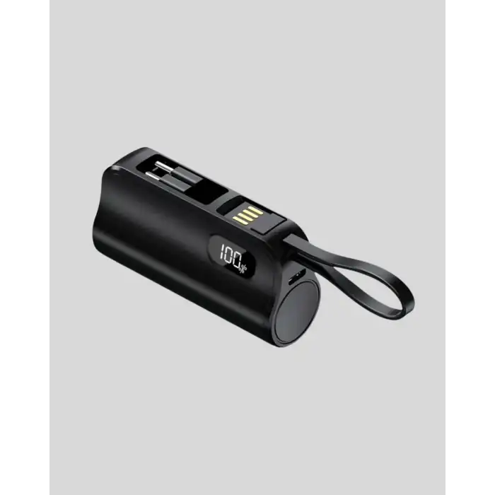 2000mAh Mini Powerbank Dahili Konektörlü PD 20W