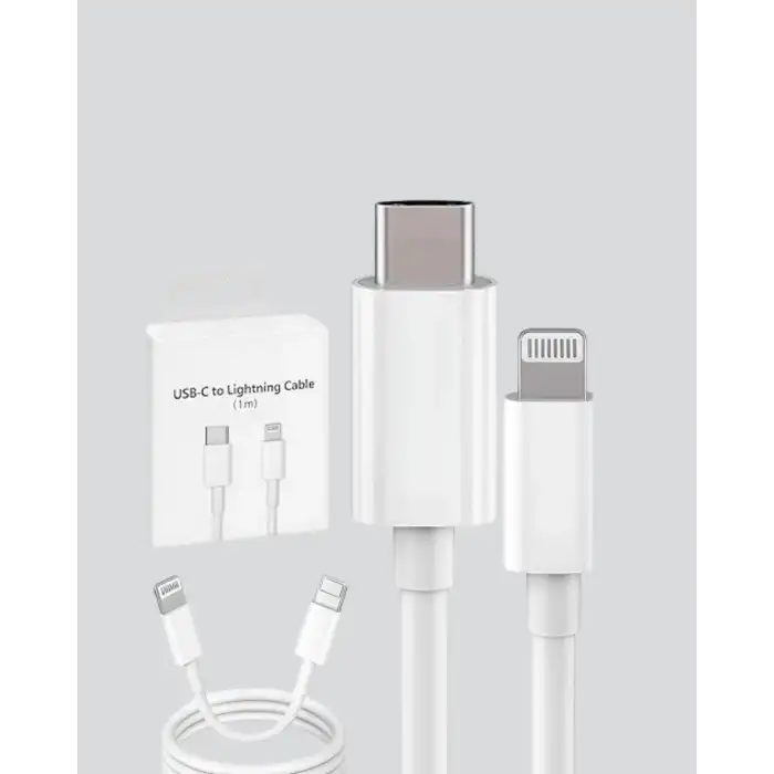 30W Type-C Lightning Hızlı Şarj Kablosu 1.2m iPhone Uyumlu