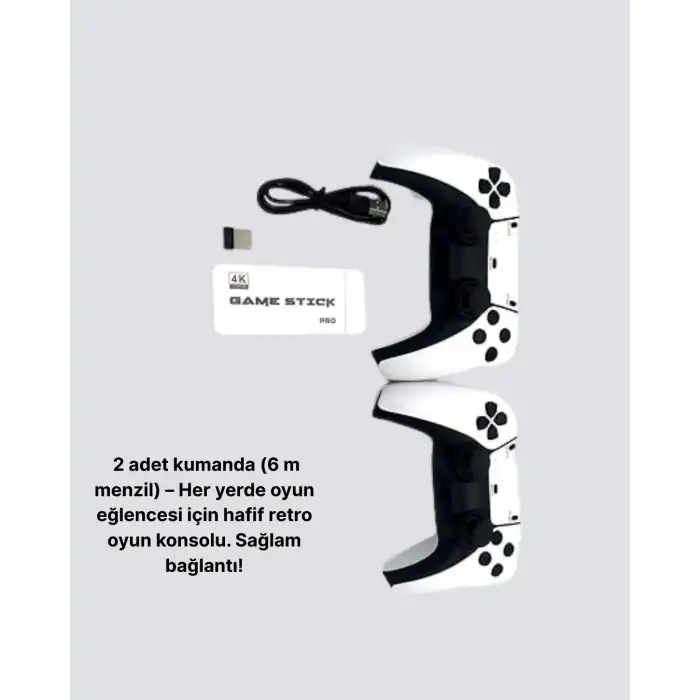 3D ve 4K Görüntü Kaliteli Çok lu Retro Oyun Konsolu