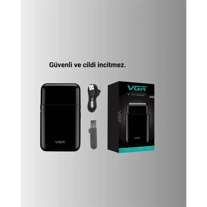 USB Şarjlı Traş Makinesi – Piston + Ağ Başlık, 600 mAh Batarya